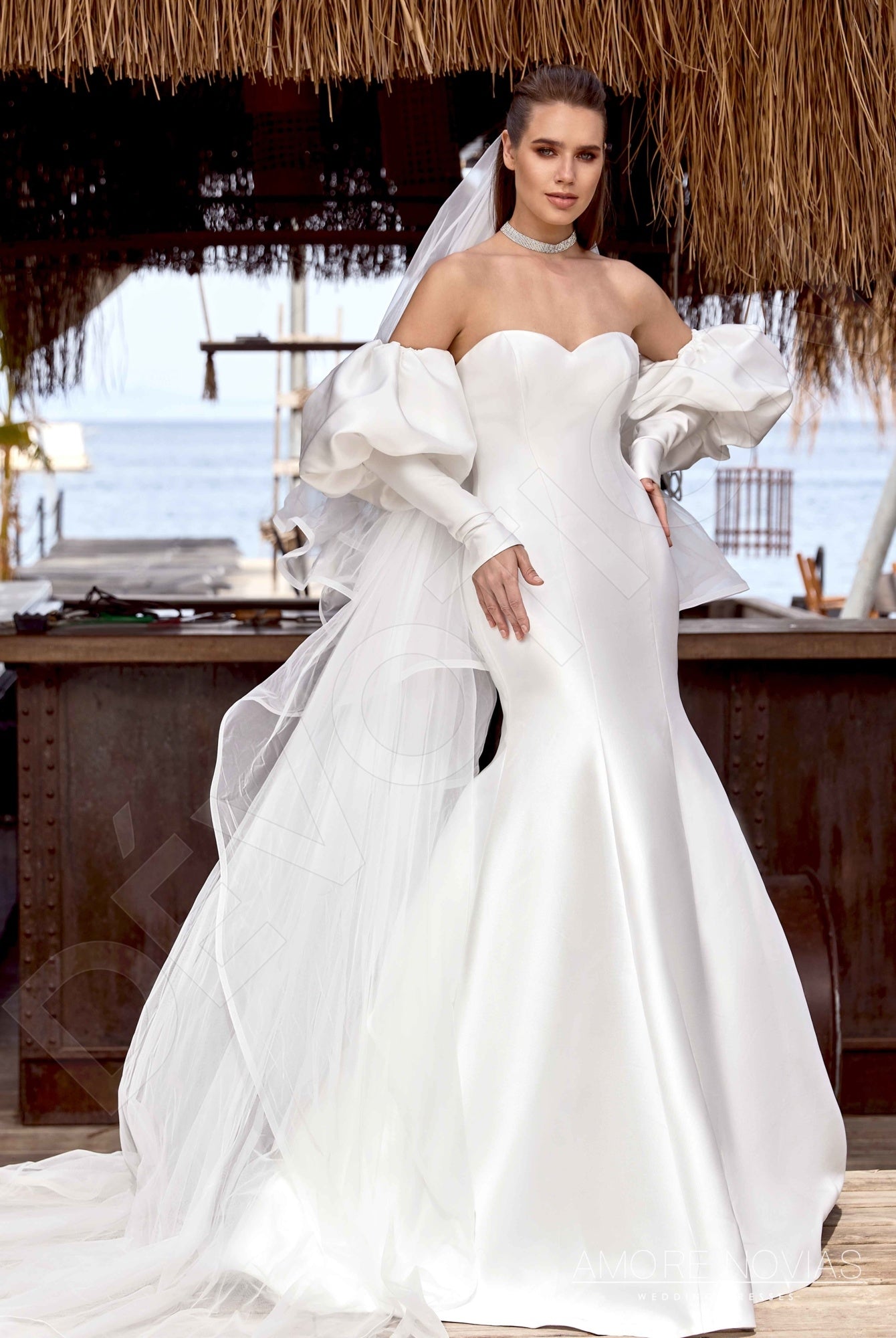 Steph Trumpet/Mermaid Sweetheart Ivory Wedding dress