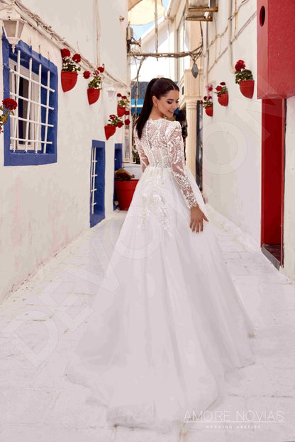 Joanie Full back Princess/Ball Gown Long sleeve Wedding Dress 6