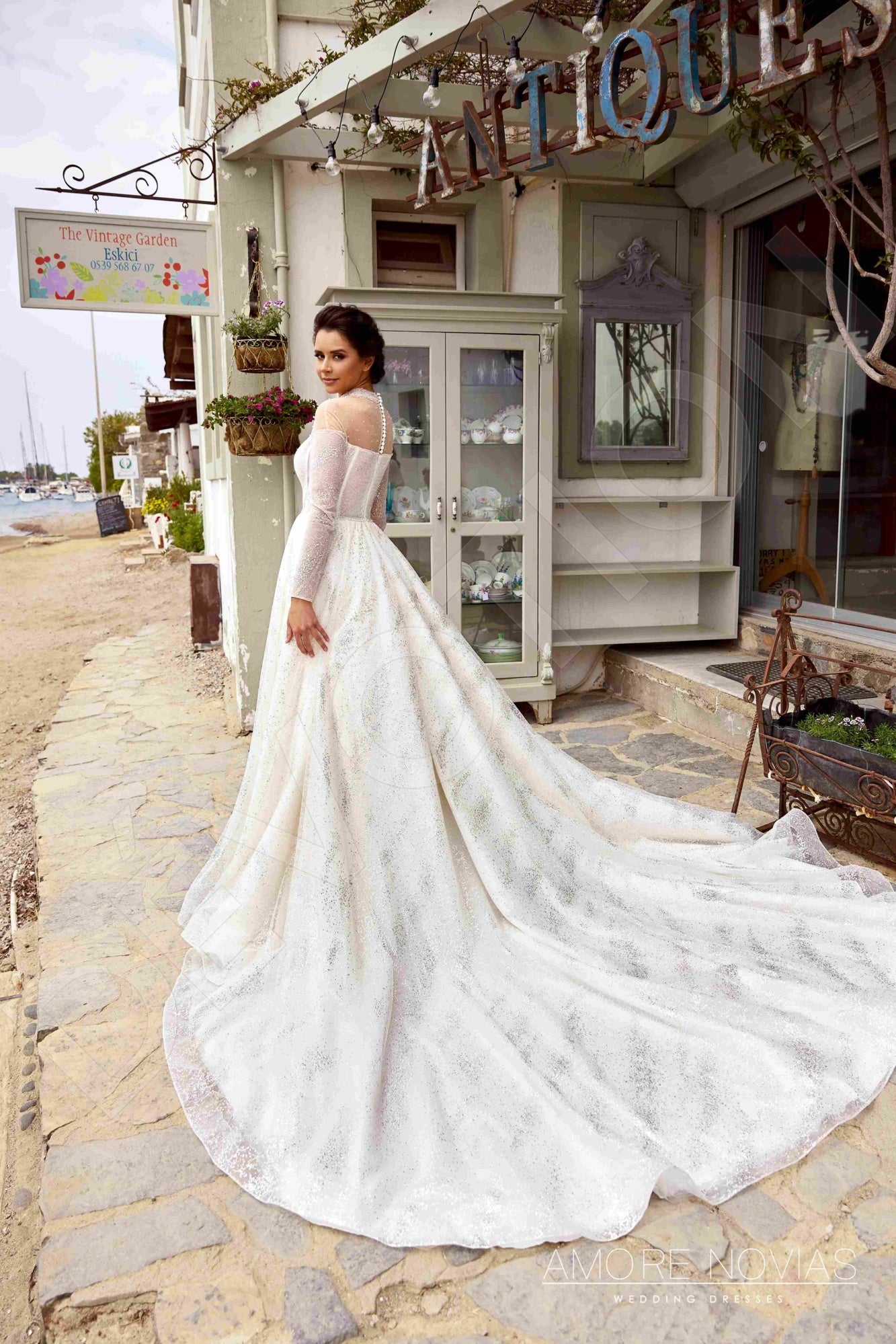 Lindsay Full back Princess/Ball Gown Long sleeve Wedding Dress 7