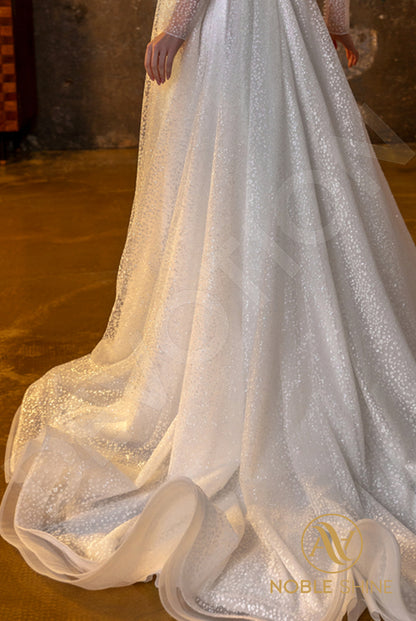 Agadrina Full back A-line Long sleeve Wedding Dress 4