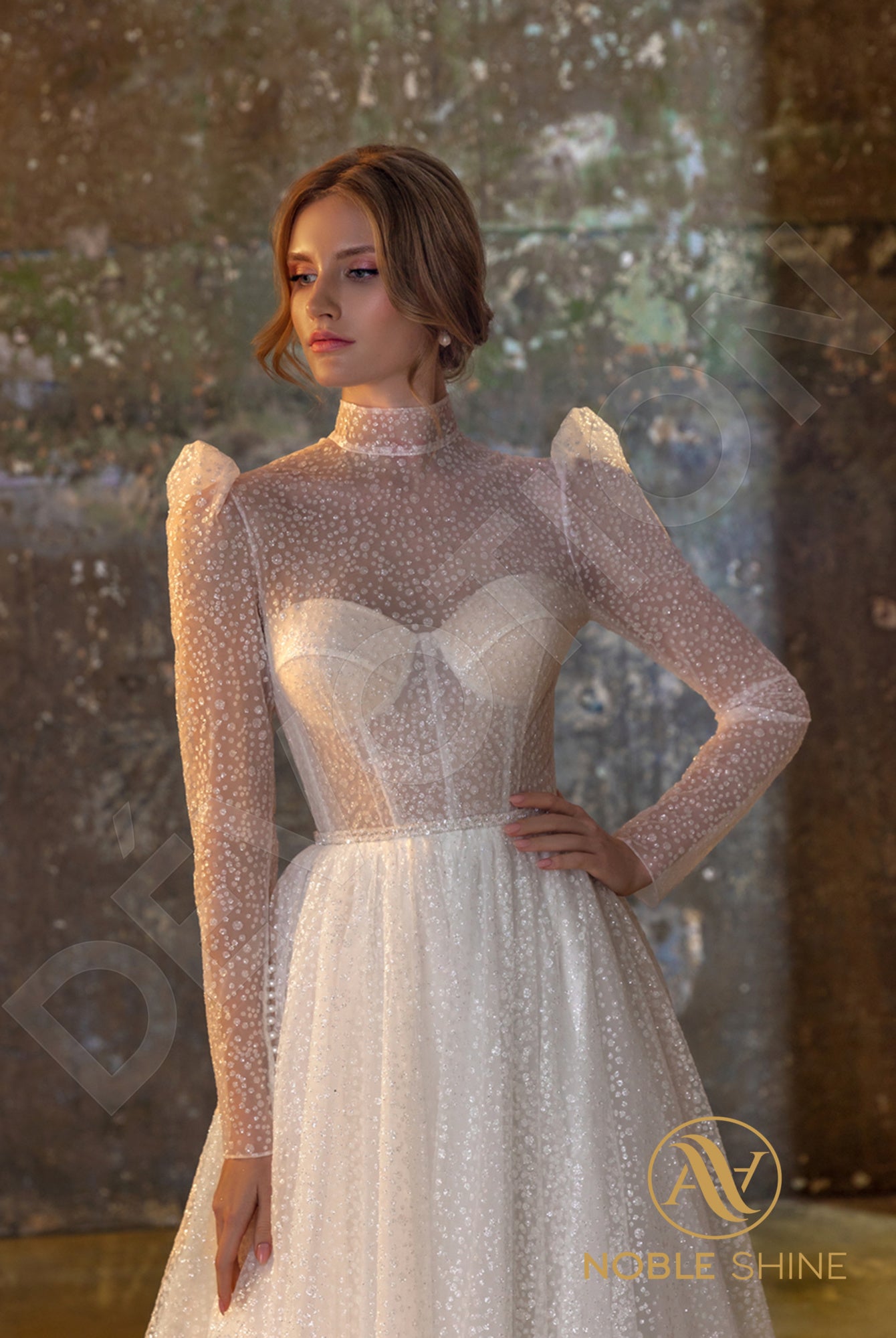 Agadrina Full back A-line Long sleeve Wedding Dress 2