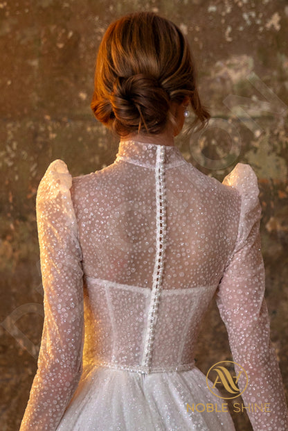 Agadrina Full back A-line Long sleeve Wedding Dress 3