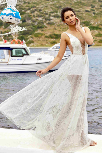 Alexandra Open back A-line Sleeveless Wedding Dress 4