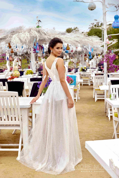 Alexandra Open back A-line Sleeveless Wedding Dress 6