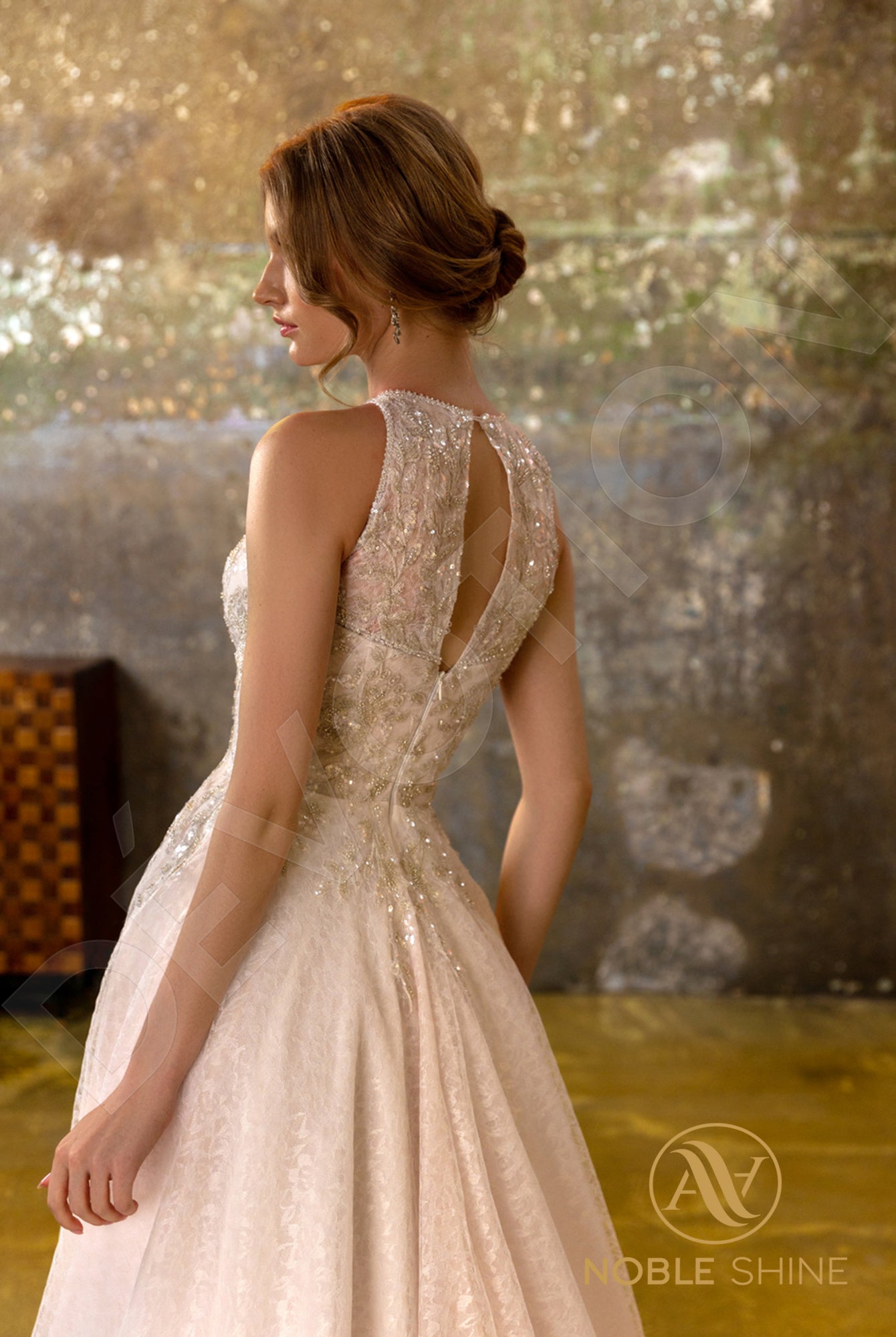 Ormonda Full back A-line Sleeveless Wedding Dress 3