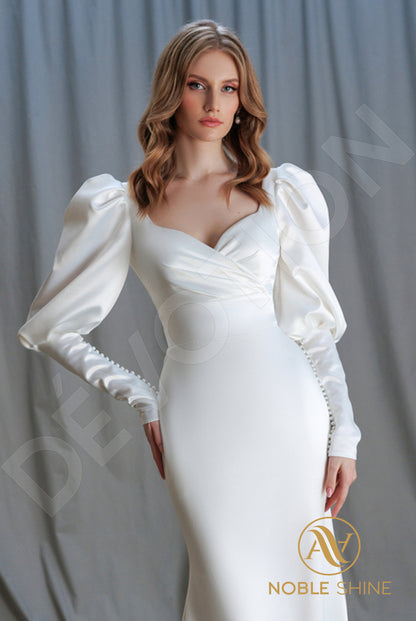 Kaelea Open back Trumpet/Mermaid Long sleeve Wedding Dress 5
