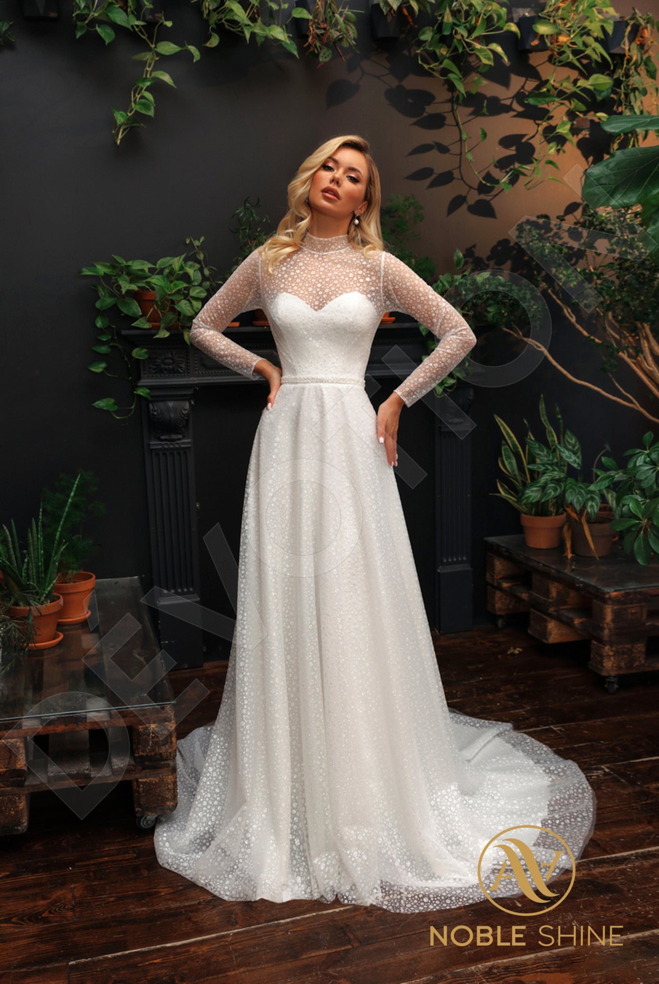 Mora Full back A-line Long sleeve Wedding Dress 6