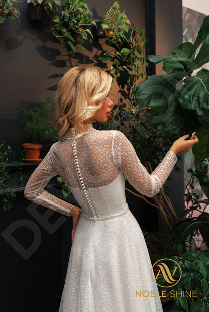 Mora Full back A-line Long sleeve Wedding Dress 3