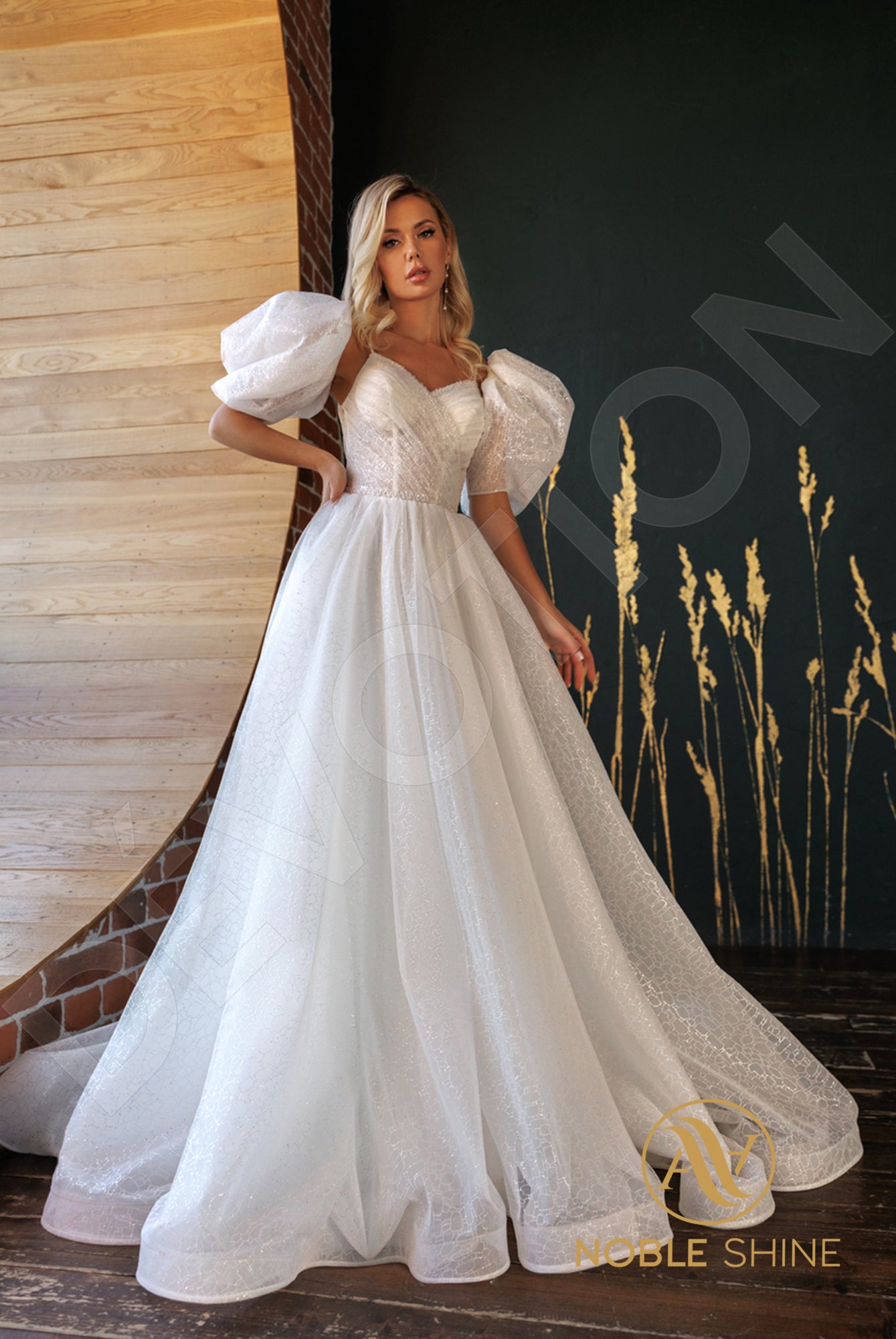 Nuala A-line Sweetheart Milk Wedding dress