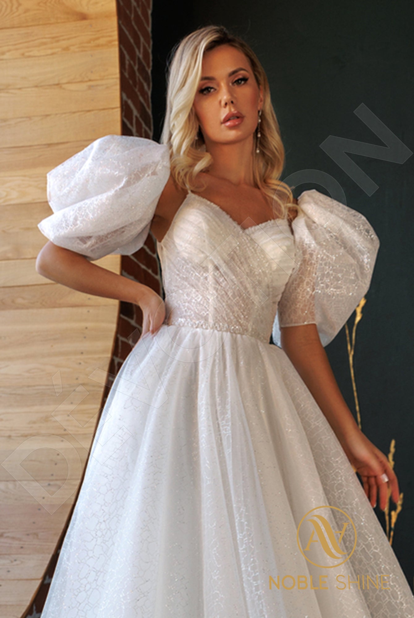Nuala A-line Sweetheart Milk Wedding dress