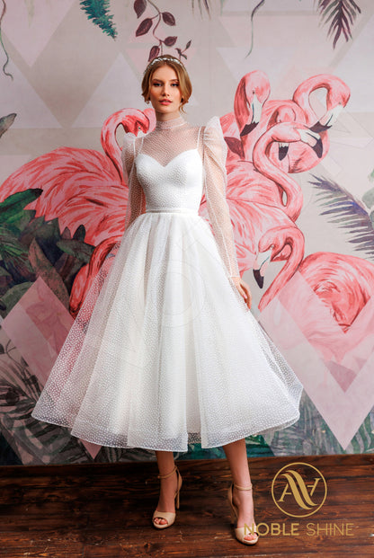 Sozanna Full back A-line Long sleeve Wedding Dress 6