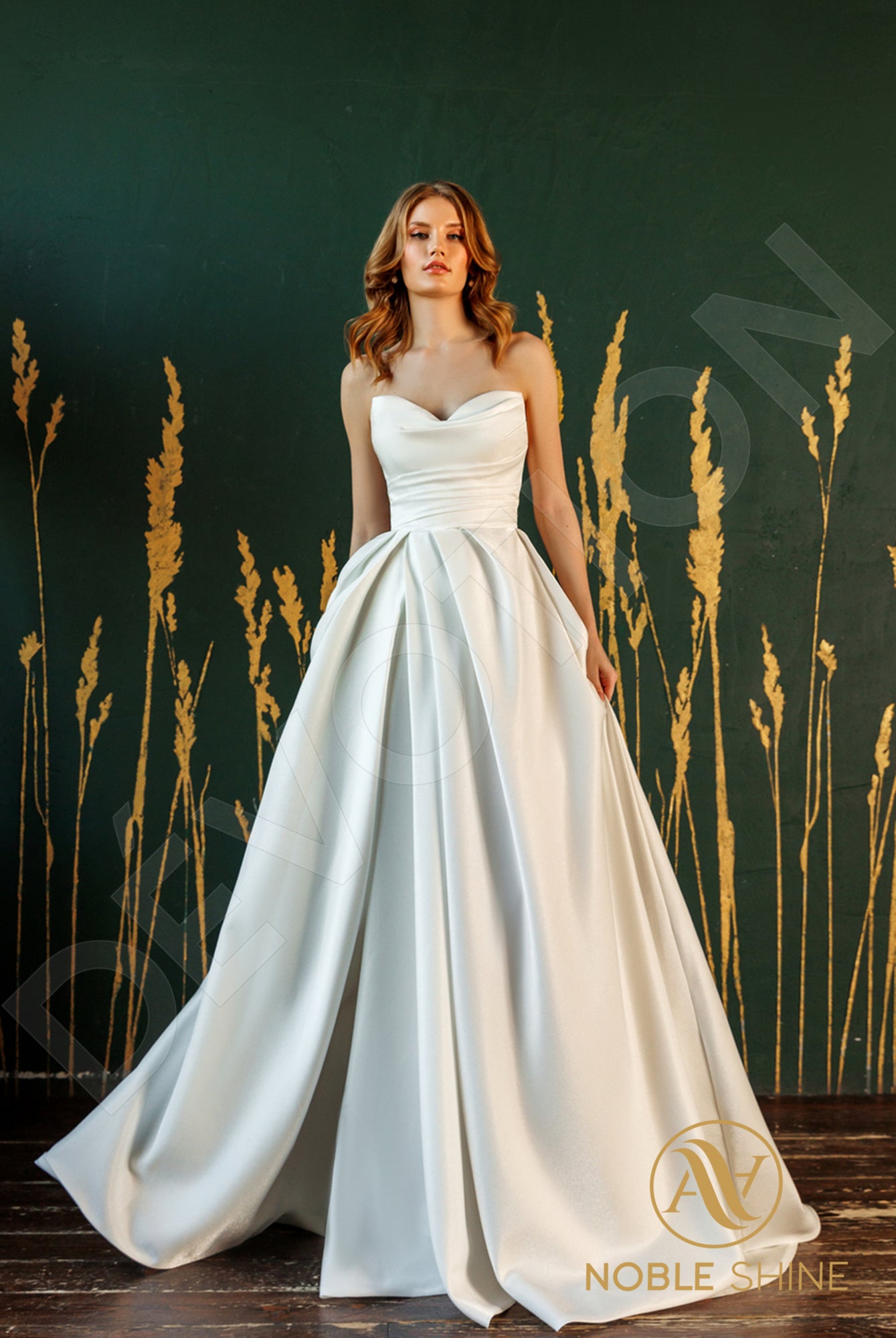 Fedelma Open back A-line Strapless Wedding Dress 6