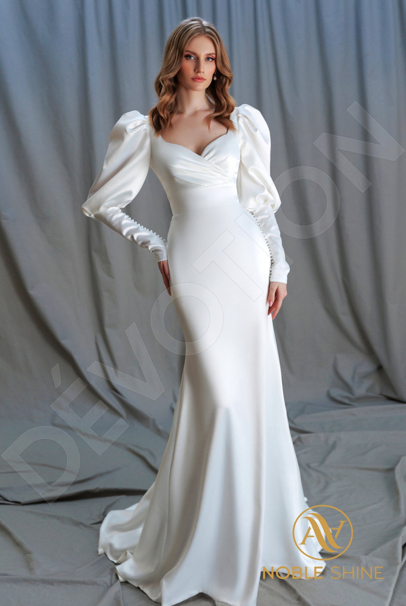 Kaelea Trumpet/Mermaid Sweetheart Milk Wedding dress
