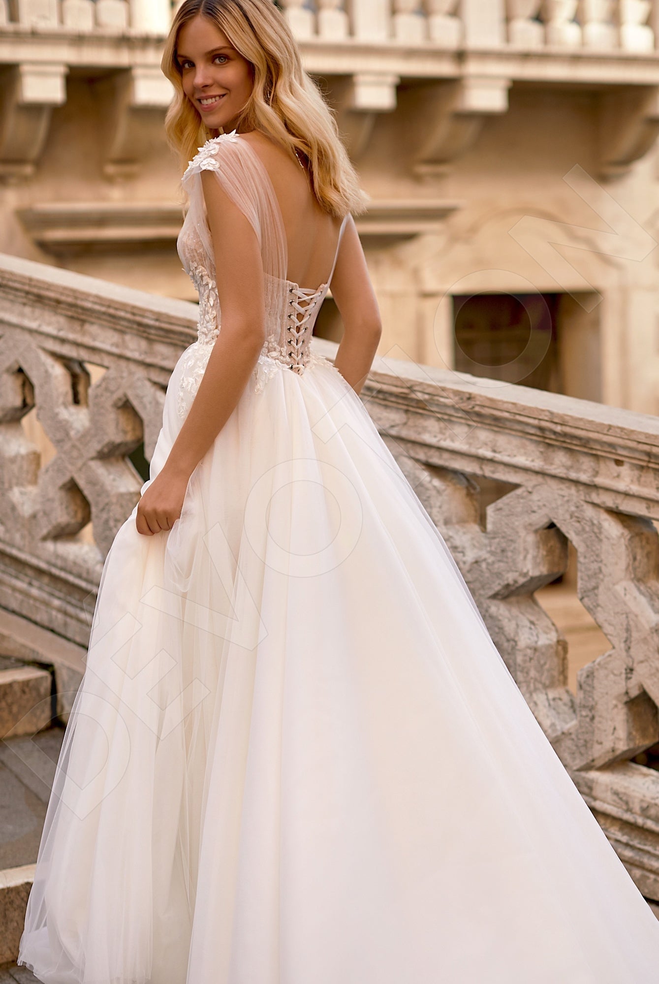 Aysha A-line V-neck Ivory Wedding dress 6