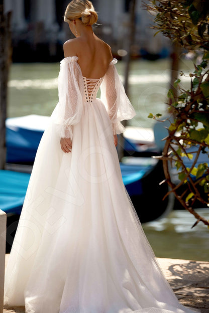 Jada Princess/Ball Gown Sweetheart Ivory Wedding dress Back