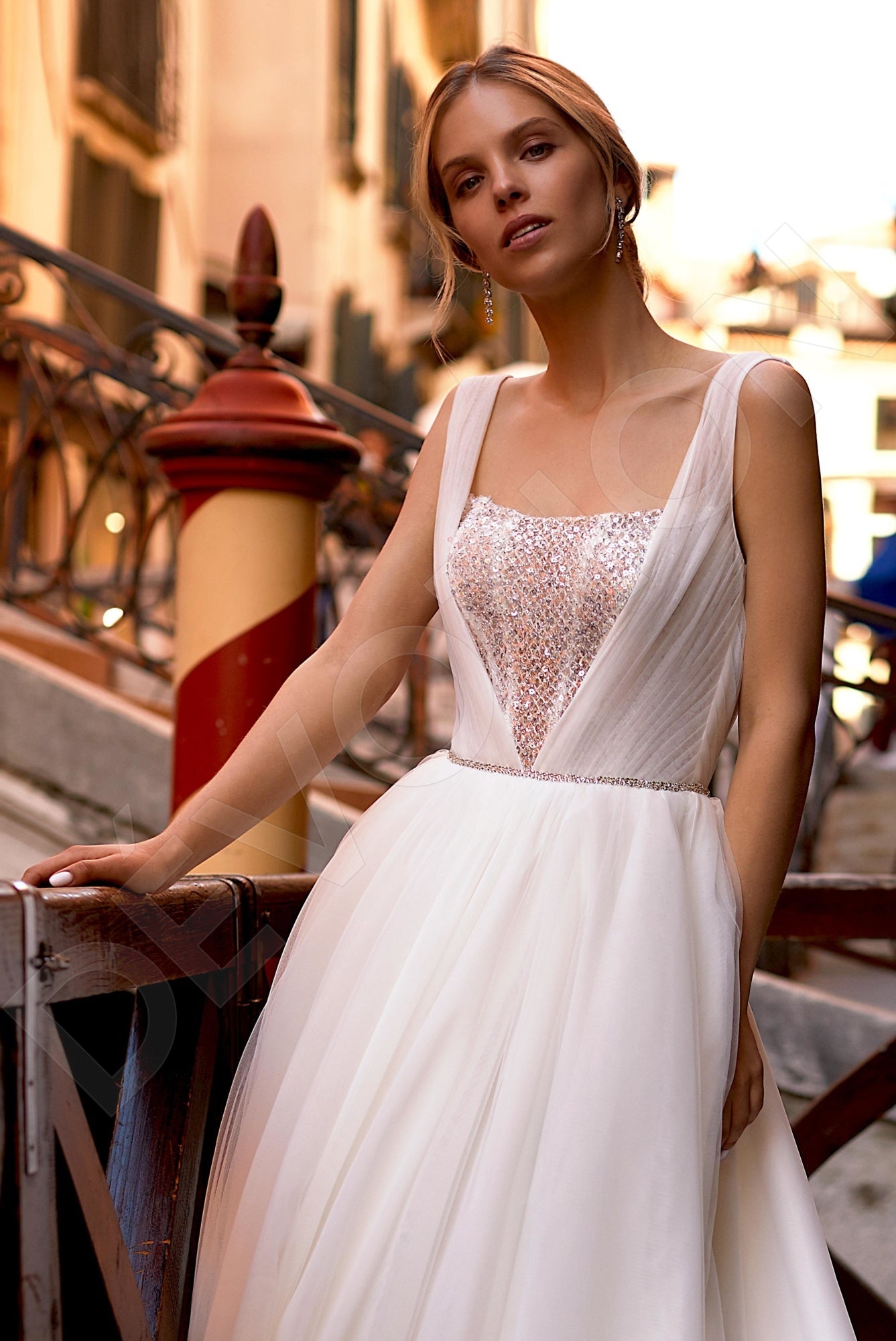Samilla A-line Square Ivory Wedding dress