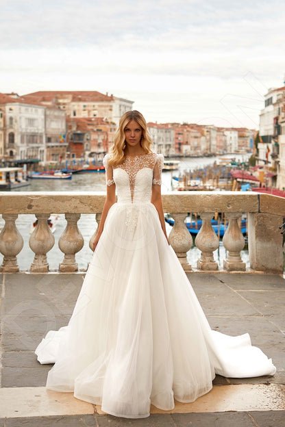 Taris A-line Jewel Ivory Wedding dress 7