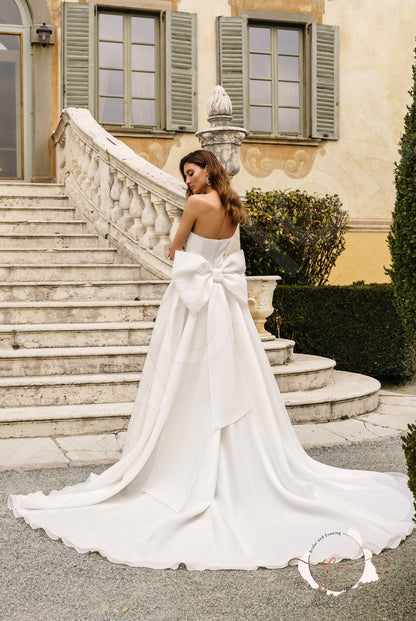 Agna A-line Sweetheart Milk Wedding dress
