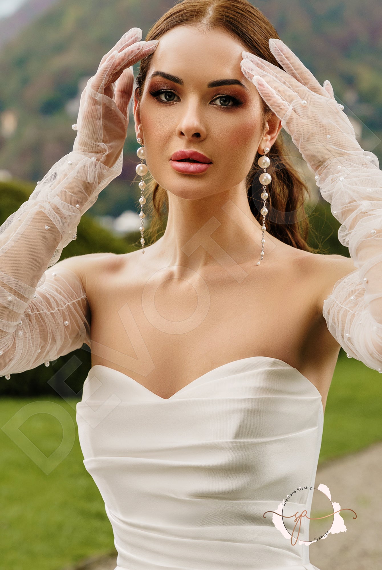 Greynn A-line Sweetheart Milk Wedding dress
