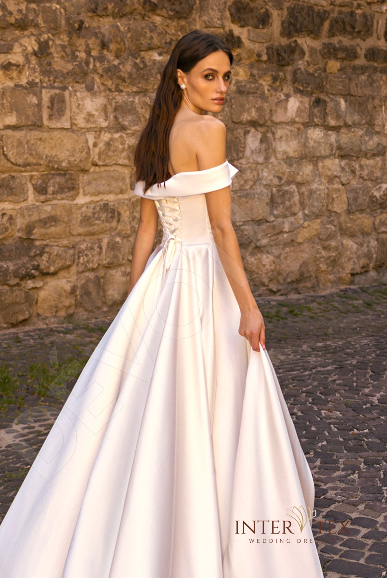 Deidr A-line Sweetheart Milk Wedding dress