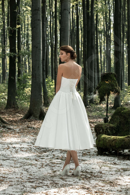 Branwen Open back A-line Strapless Wedding Dress 2