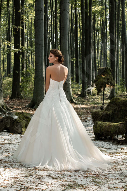 Jessamine Open back A-line Strapless Wedding Dress Back