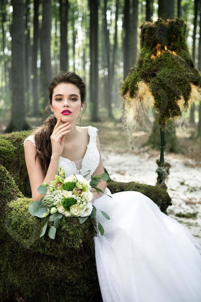 Kindra Open back A-line Sleeveless Wedding Dress 2