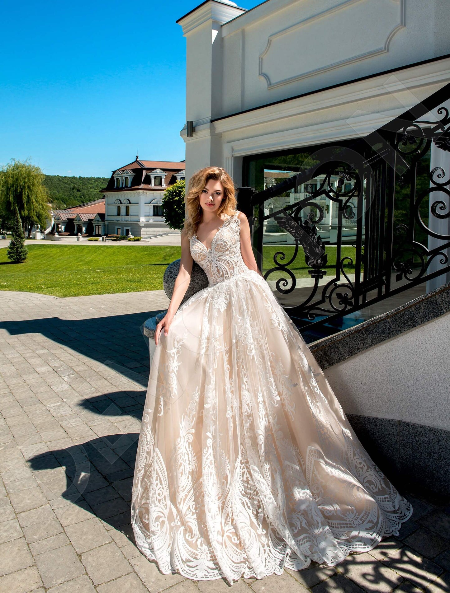 Michelle Open back Princess/Ball Gown Sleeveless Wedding Dress 3