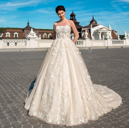 Jessamy Open back Princess/Ball Gown Strapless Wedding Dress Front