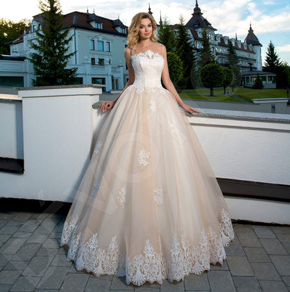 Giovanna Open back Princess/Ball Gown Sleeveless Wedding Dress Front
