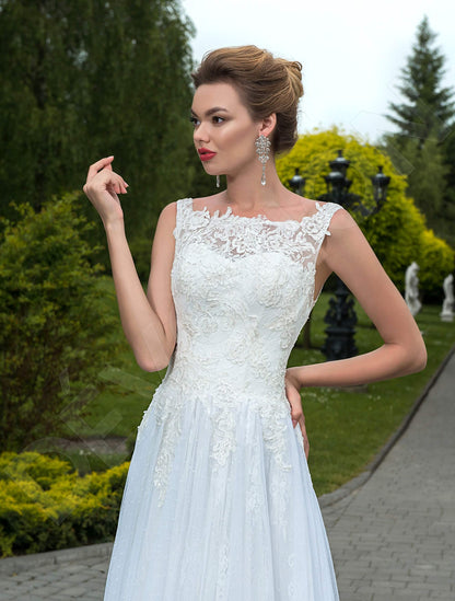 Hadley Full back A-line Sleeveless Wedding Dress 2