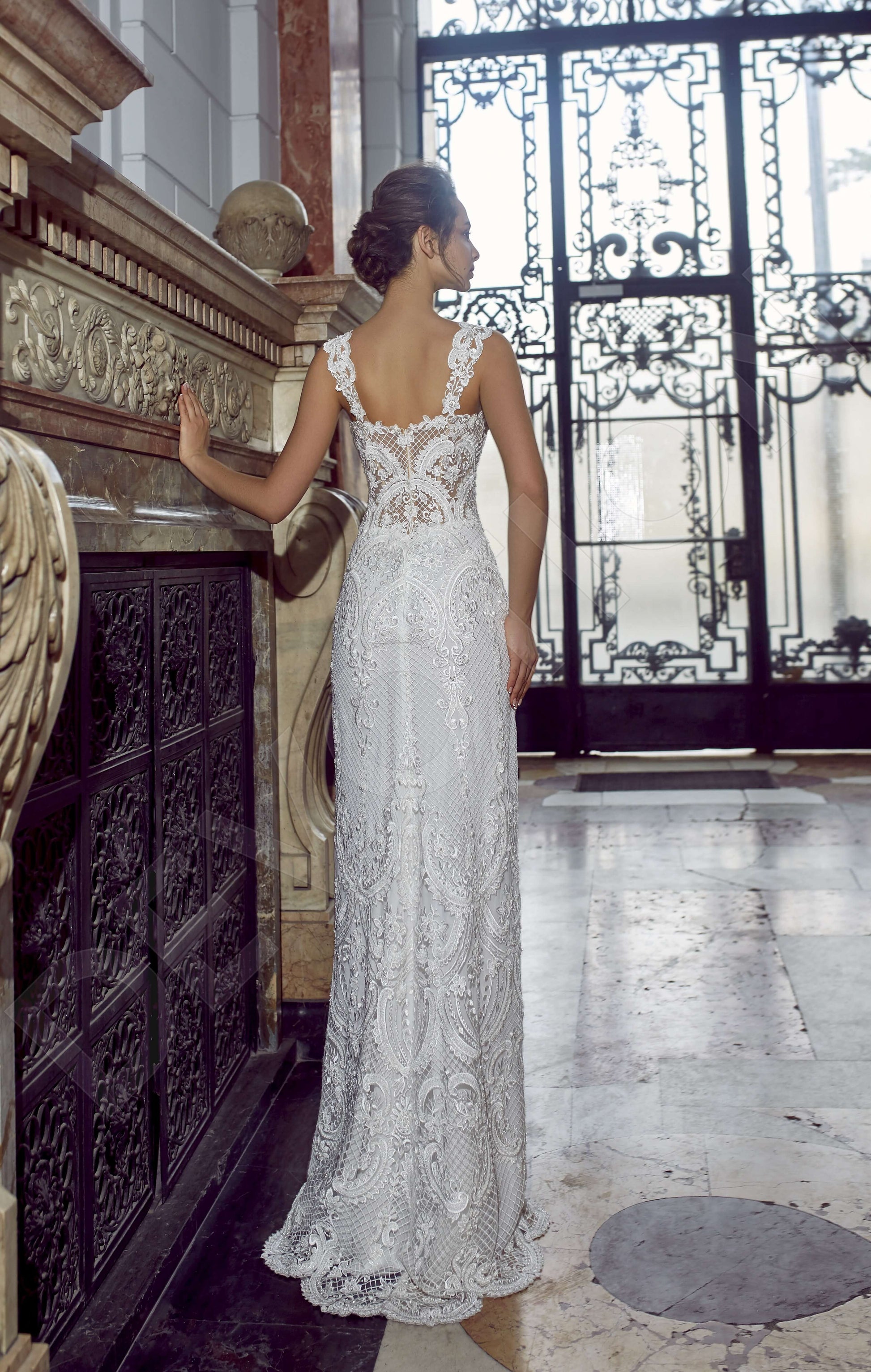 Navilla Sheath/Column Sweetheart White Wedding dress