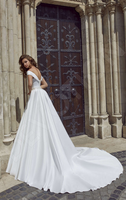 Gia Open back A-line Straps Wedding Dress Back