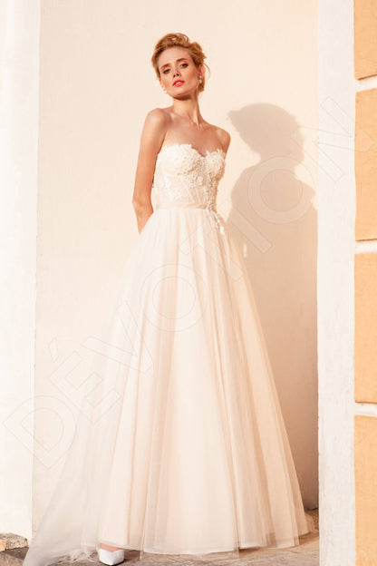 Alsy Open back A-line Sleeveless Wedding Dress 2