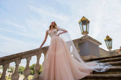 Rosalia Open back A-line Sleeveless Wedding Dress 5
