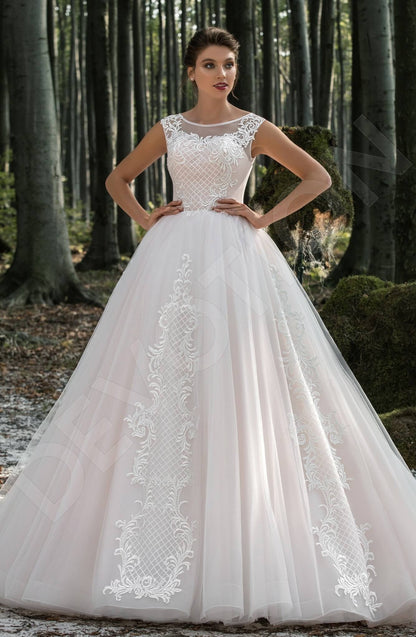 Blaze Open back Princess/Ball Gown Sleeveless Wedding Dress Front