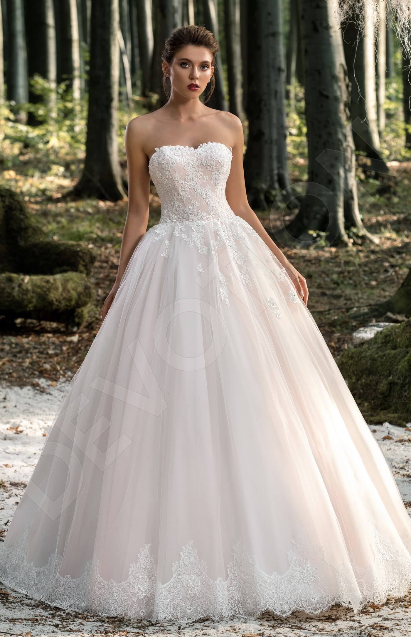 Marlin Open back Princess/Ball Gown Strapless Wedding Dress Front