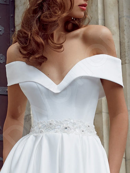 Gia Open back A-line Straps Wedding Dress 4
