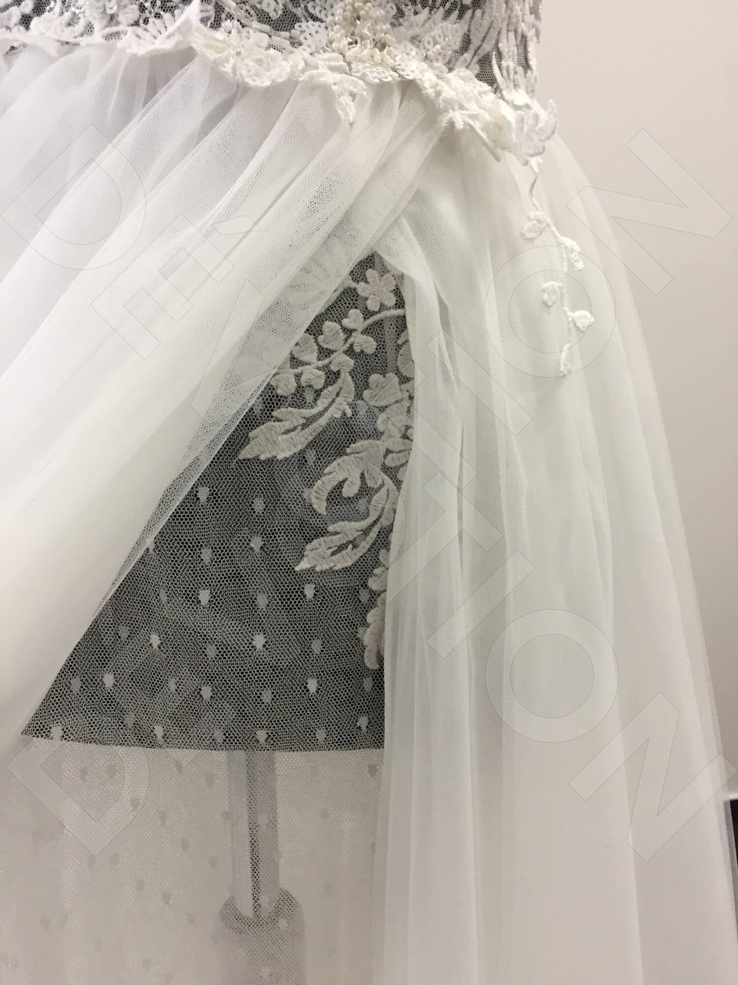 Selenia Open back A-line Sleeveless Wedding Dress 7