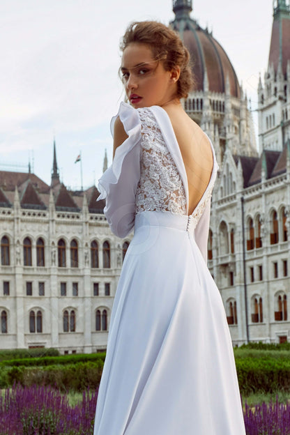 Heltana Open back A-line Long sleeve Wedding Dress 3