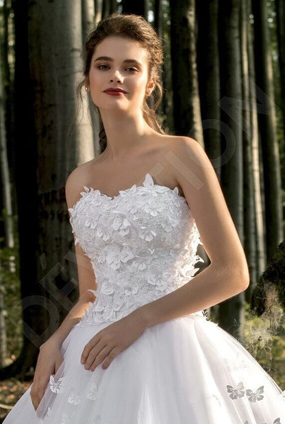 Reeve Open back Princess/Ball Gown Strapless Wedding Dress 4