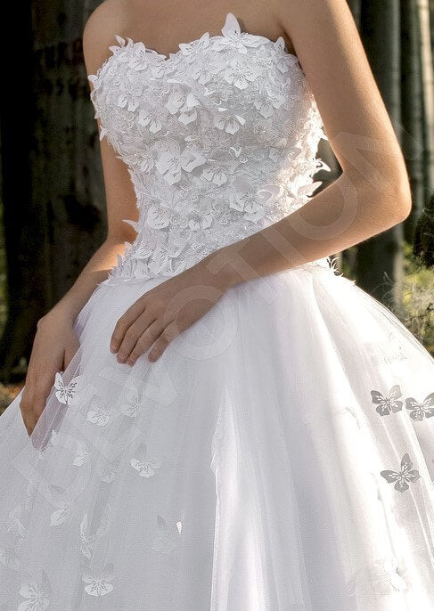 Reeve Open back Princess/Ball Gown Strapless Wedding Dress 5