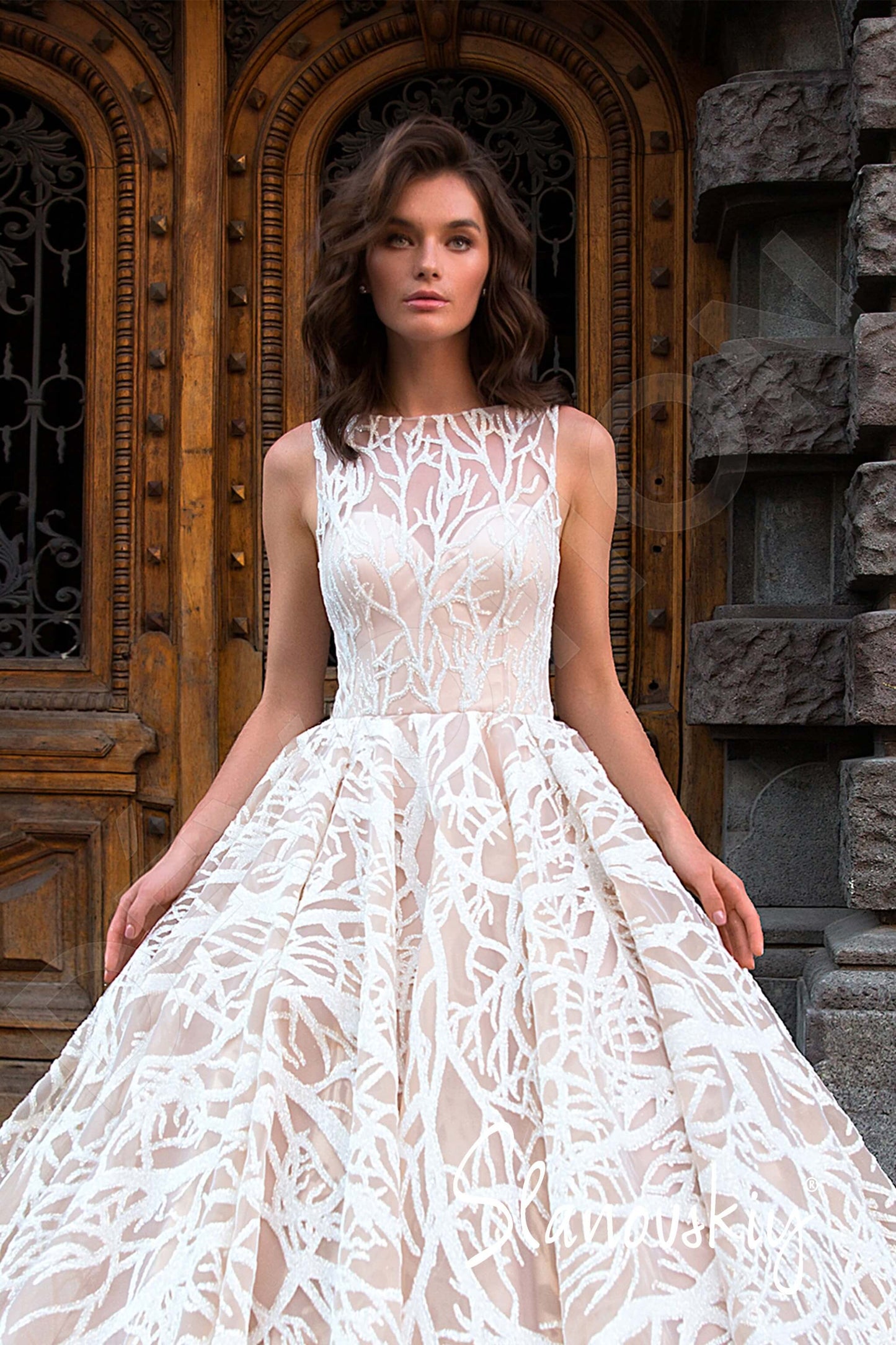 Lucia Full back Princess/Ball Gown Sleeveless Wedding Dress 5