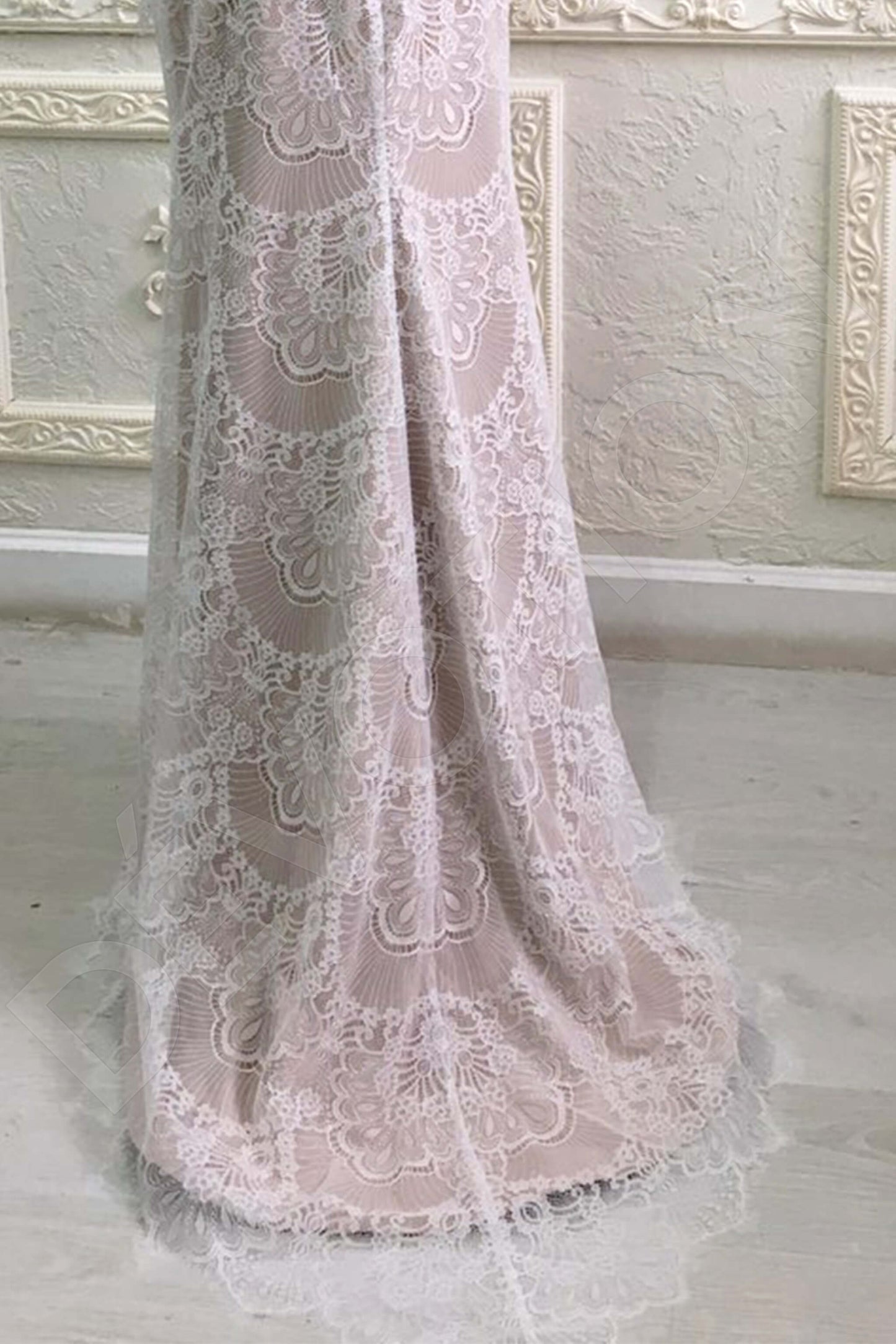 Safolla Full back A-line Long sleeve Wedding Dress 9