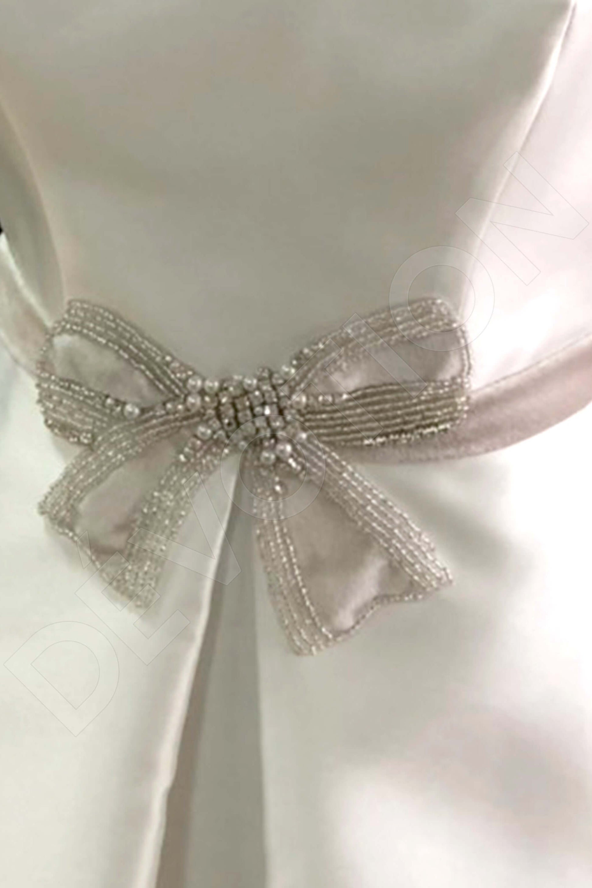 Sophily A-line Scoop Mediumivory Gray Wedding dress