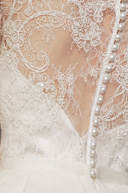 Junara Lace up back Princess/Ball Gown Short/ Cap sleeve Wedding Dress 6
