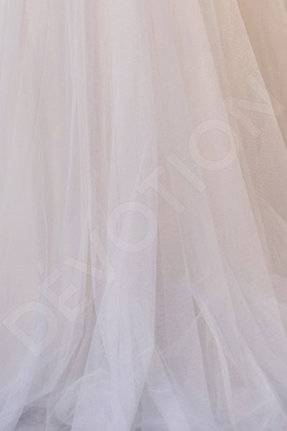 Elanis Criss cross back A-line Sleeveless Wedding Dress 7