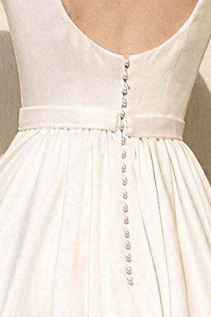 Anetta Open back A-line 3/4 sleeve Wedding Dress 7