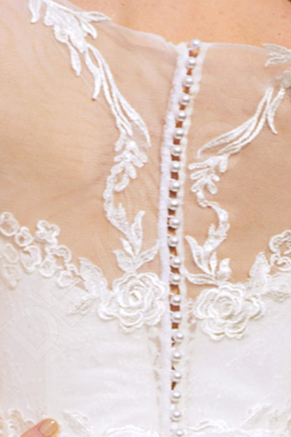 Octaviana Lace up back Princess/Ball Gown Long sleeve Wedding Dress 6