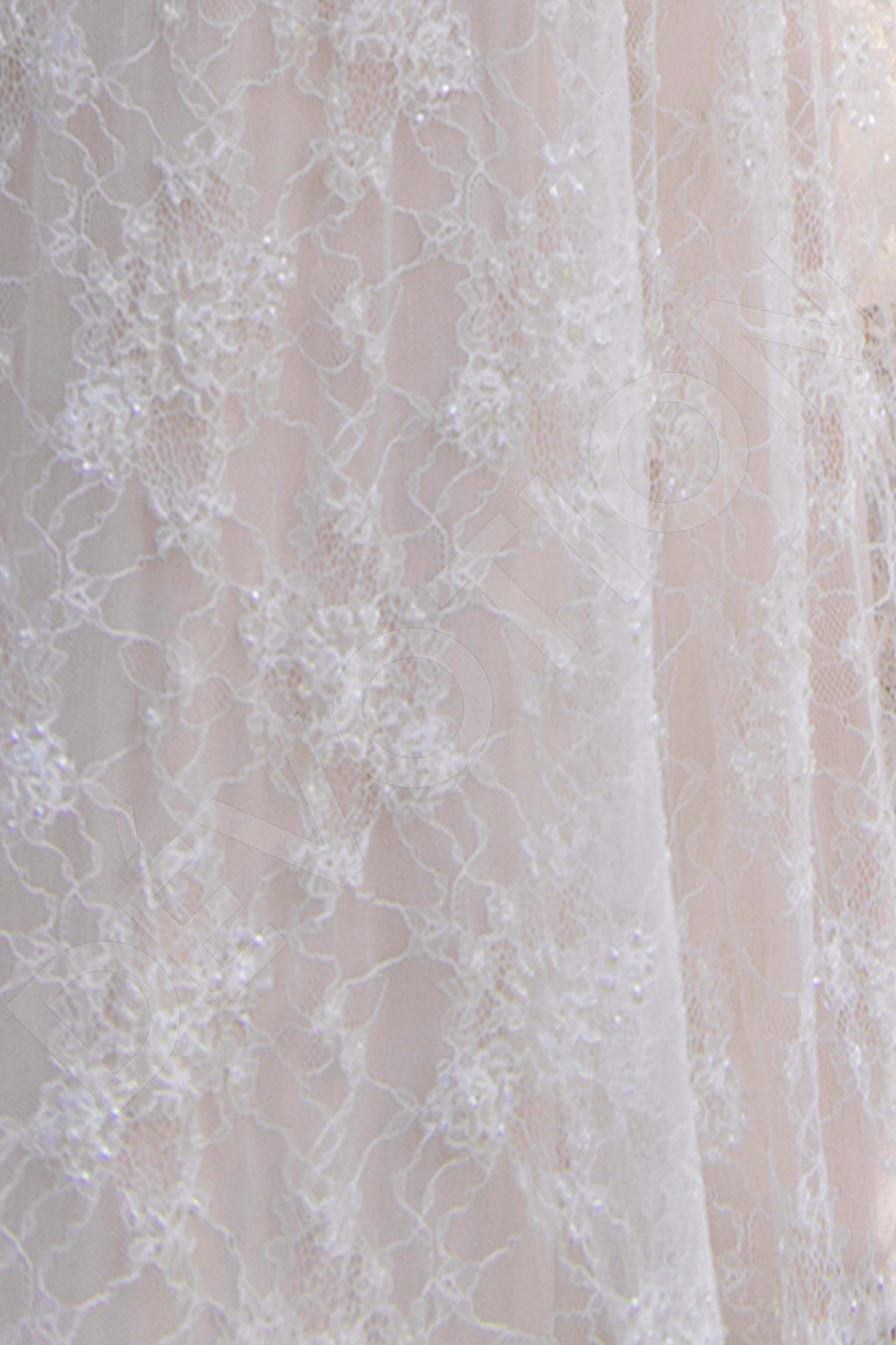 Andina Sheath/Column Scoop Powder Wedding dress